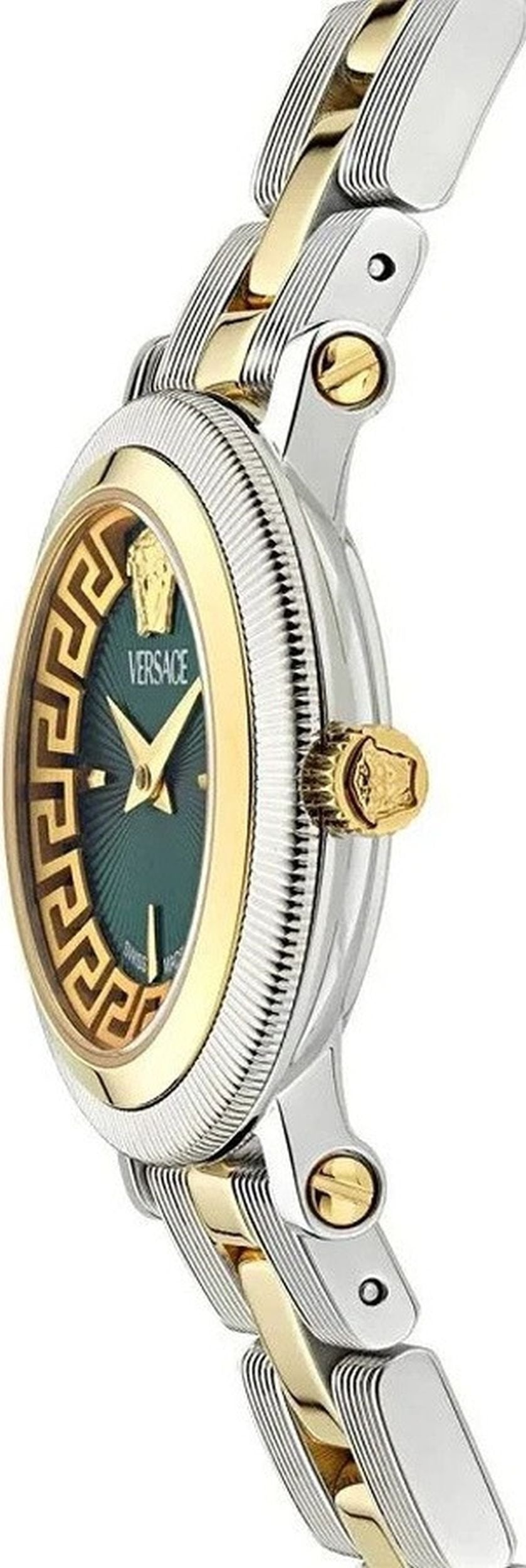 Versace Armbanduhr Damen GRECA FLOURISH PETITE 28MM  Bicolor Grün VE8CA0324