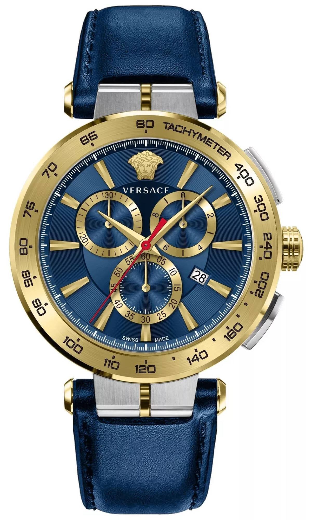 Versace Herren Chronograph VE6CA0223 Aion Blau