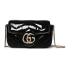 Gucci Handtasche Damen GG Marmont Super Mini Bag Schwarz 476433-AADP6-1000