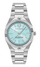 Plein Sport Armbanduhr Damen Metronaut 36 mm Silber Blau PSDGA0725