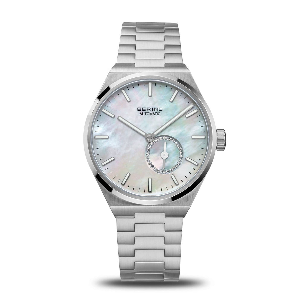 Bering Automatikuhr Unisex Silber gebürstet 19435-704