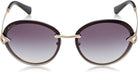 Bulgari Damen 0BV6101B 20148G 61 Sonnenbrille, Gold (Pink Gold/Greygradient)