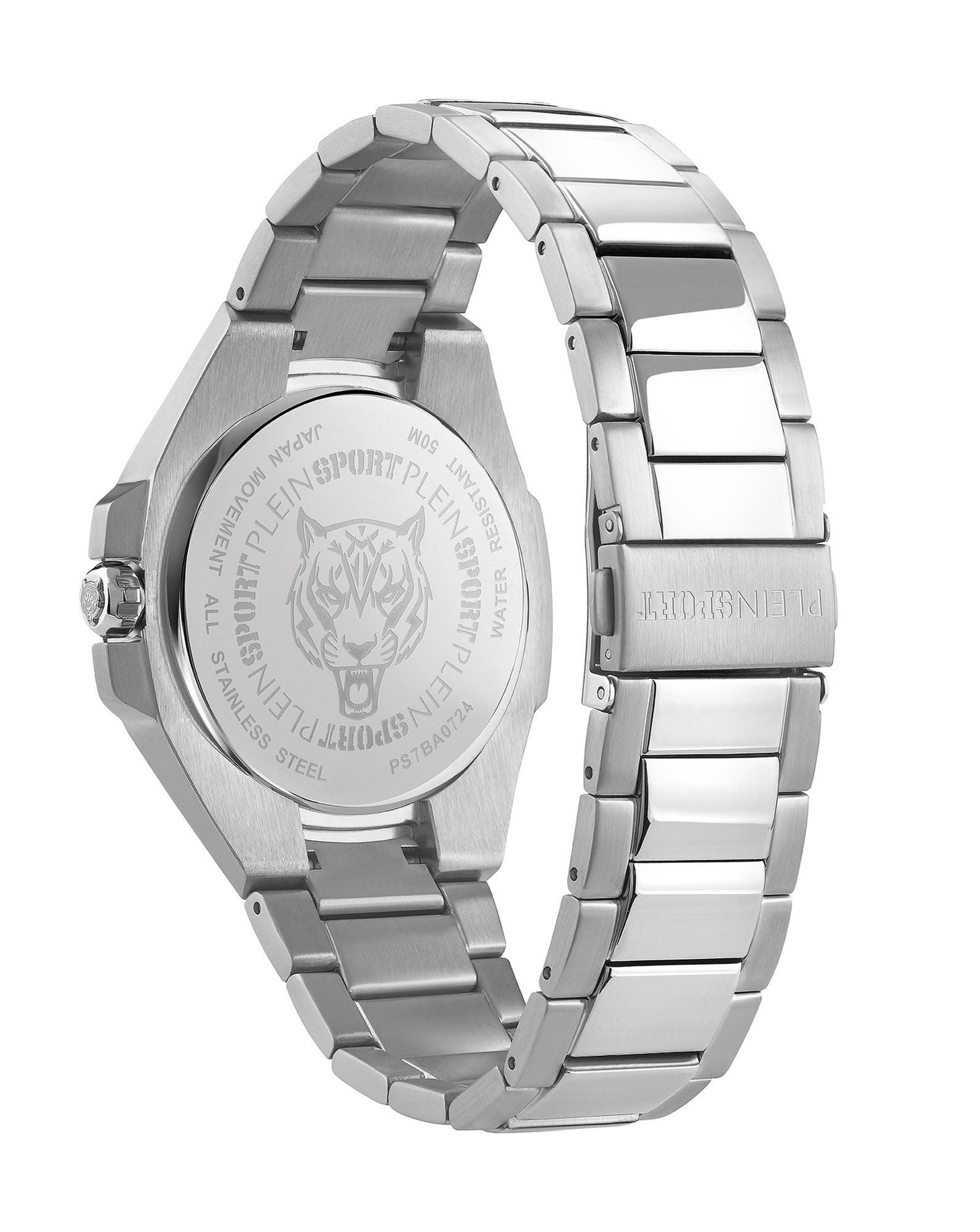 Plein Sport Uhr Herren TIGERMASTER PS7BA0724 Silber / Schwarz