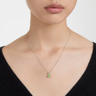 Swarovski Kette mit Anhänger Birthstone August Kissenschliff Grün 5651706