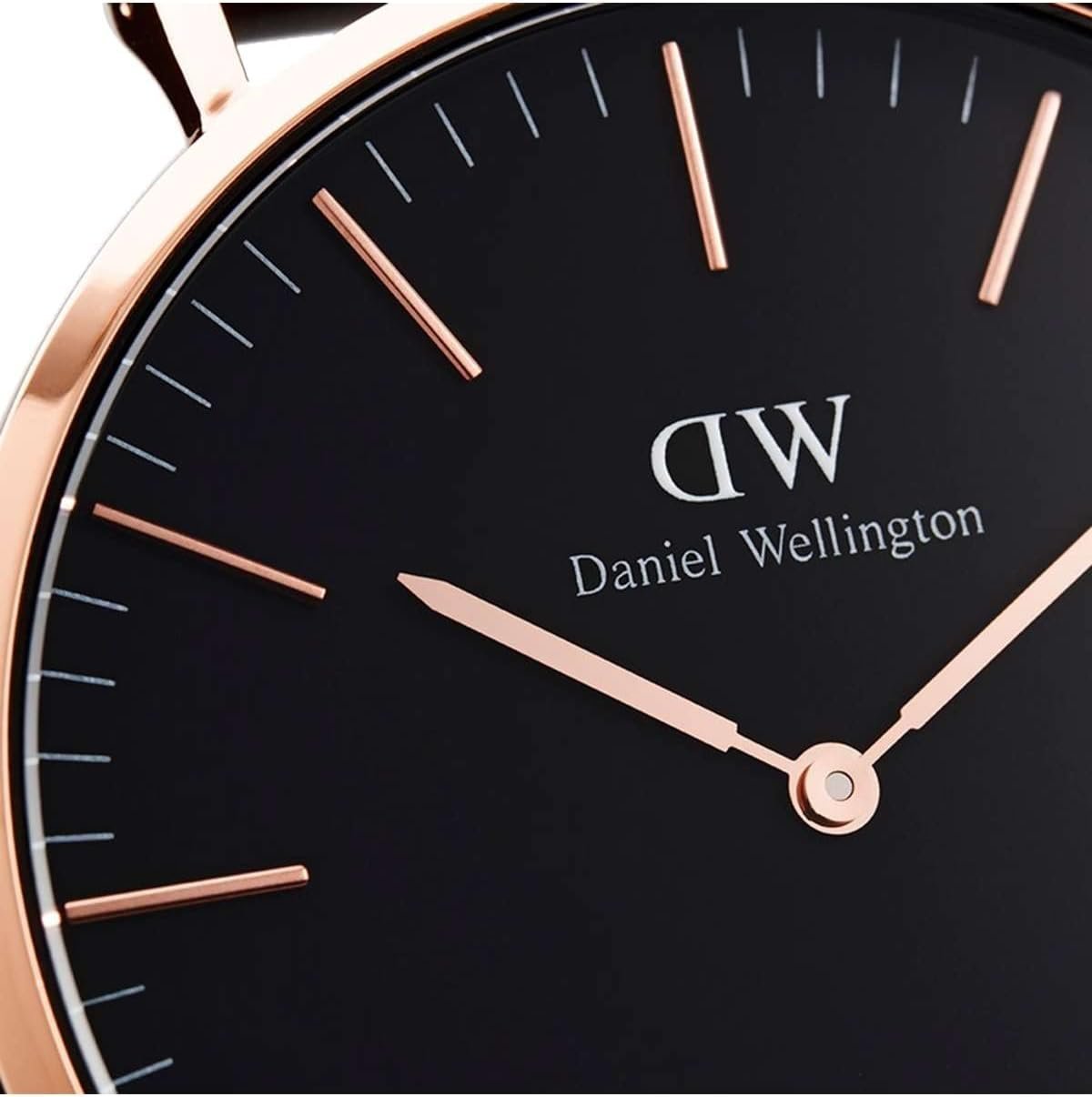 Daniel Wellington Analoguhr Unisex Classic St Mawes Roségoldfarben Schwarz DW00100124
