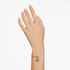 Swarovski Schmuck Armband Unisex Teddy Bracelet Crystal Pearl Bear Grün Goldfarben 5669167