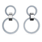 Swarovski Ohrstecker Dextera Damen Ohrringe Blau Rhodiniert 5663503