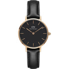 Daniel Wellington Analoguhr Damen Petite Sheffield Roségold Schwarz DW00100224