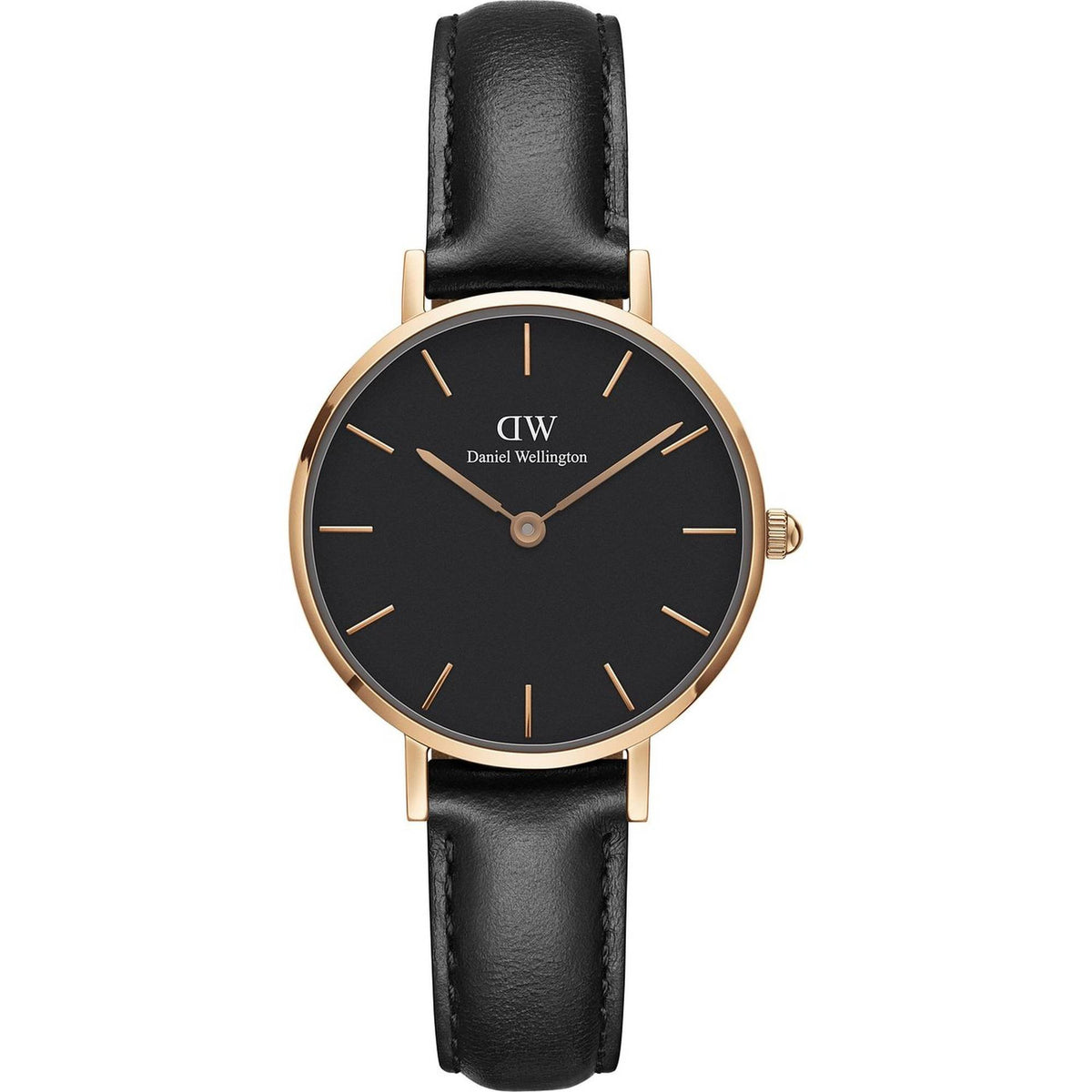 Daniel Wellington Analoguhr Damen Petite Sheffield Roségold Schwarz DW00100224