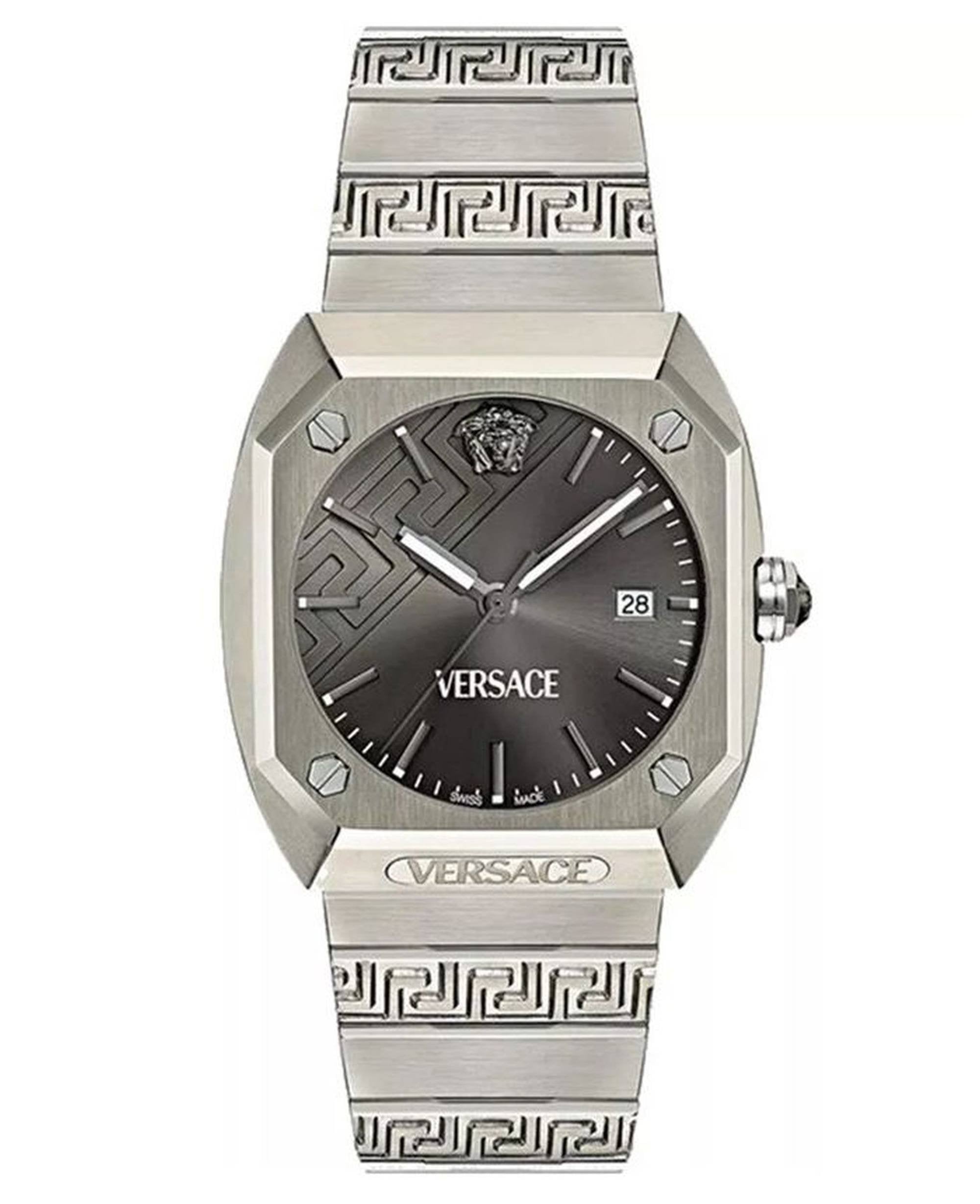 Versace Armbanduhr Herren Antares Titanium Grau Schwarz VE8F00524