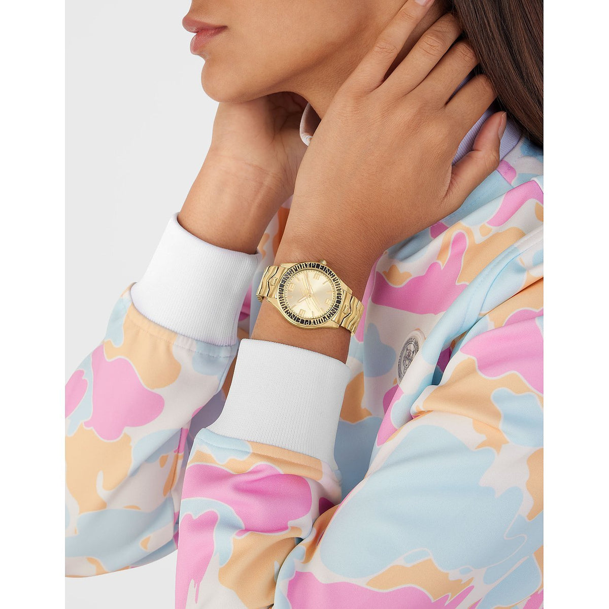 Plein Sport Damen Chronograph Eclipse PSJEA0524 Edelstahl IP Gold 36 mm