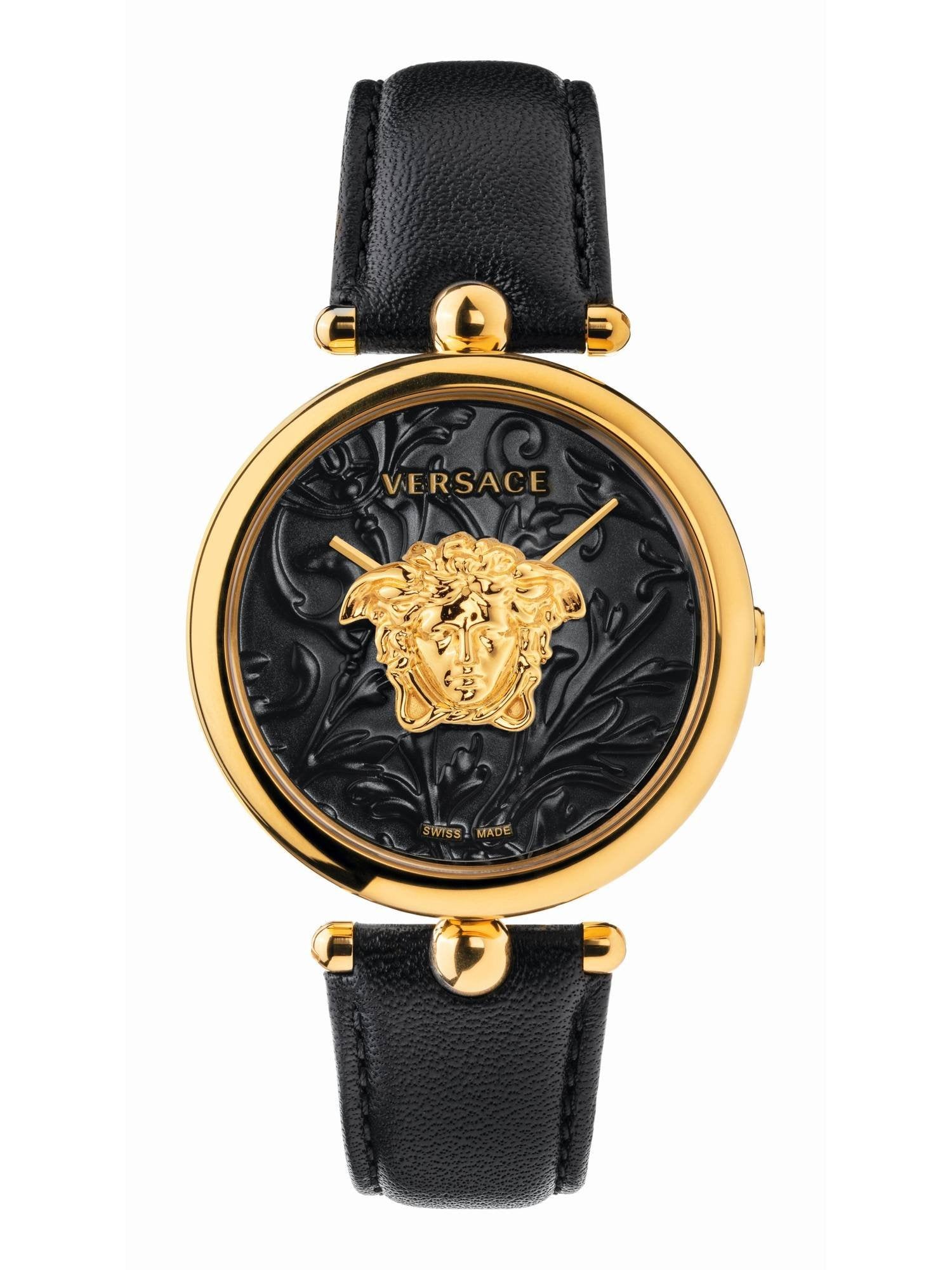 Versace Damen Armbanduhr  Palazzo Empire 39 mm Medusa auf dem Zifferblatt Armband Leder VECO01420