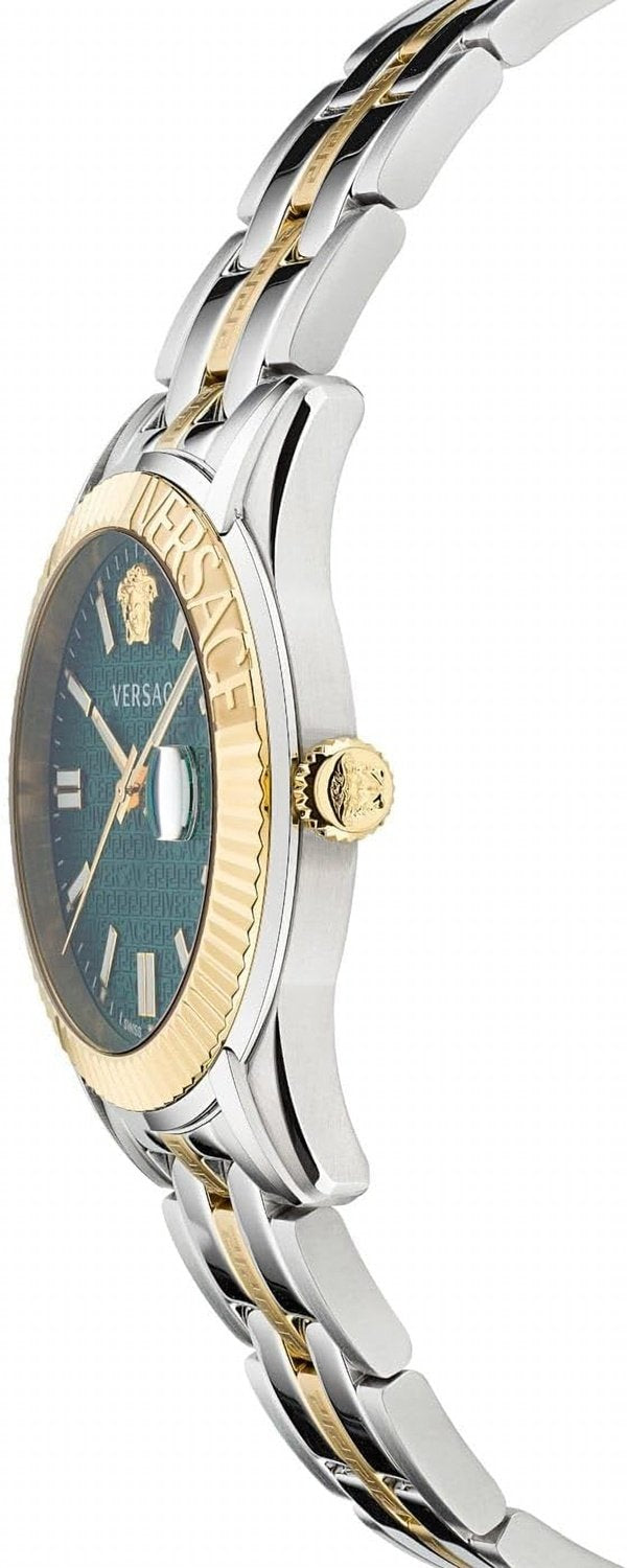 Versace Herren Analog Armbanduhr Greca Time