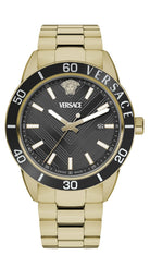 Versace Herren Armbanduhr Greca Urban schwarz gold VEYCA0724