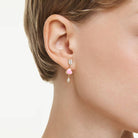 Swarovski Ohrhänger Damen Idyllia Herz mit Pfeil Weiß Goldlegierungsschicht 5737295