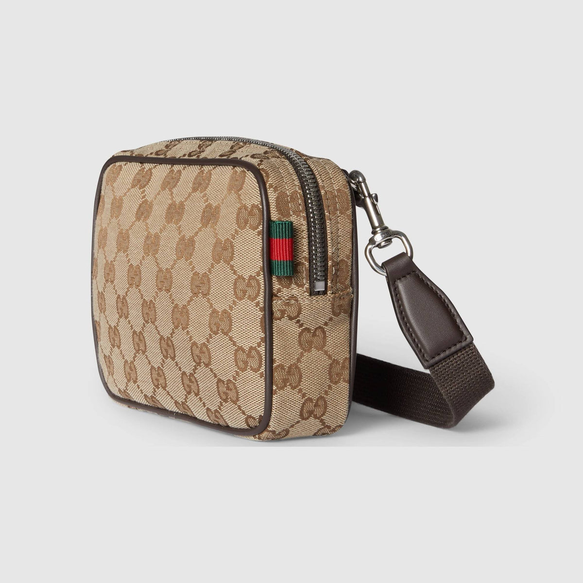 Gucci Herren Tasche Small Messenger Bag GG Monogramm Beige Braun 834268FAEON9750