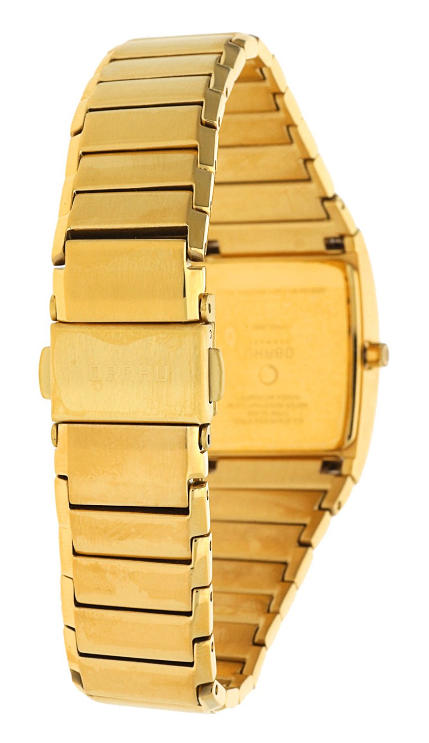 Obaku Damen Armbanduhr Gold V142LGISG