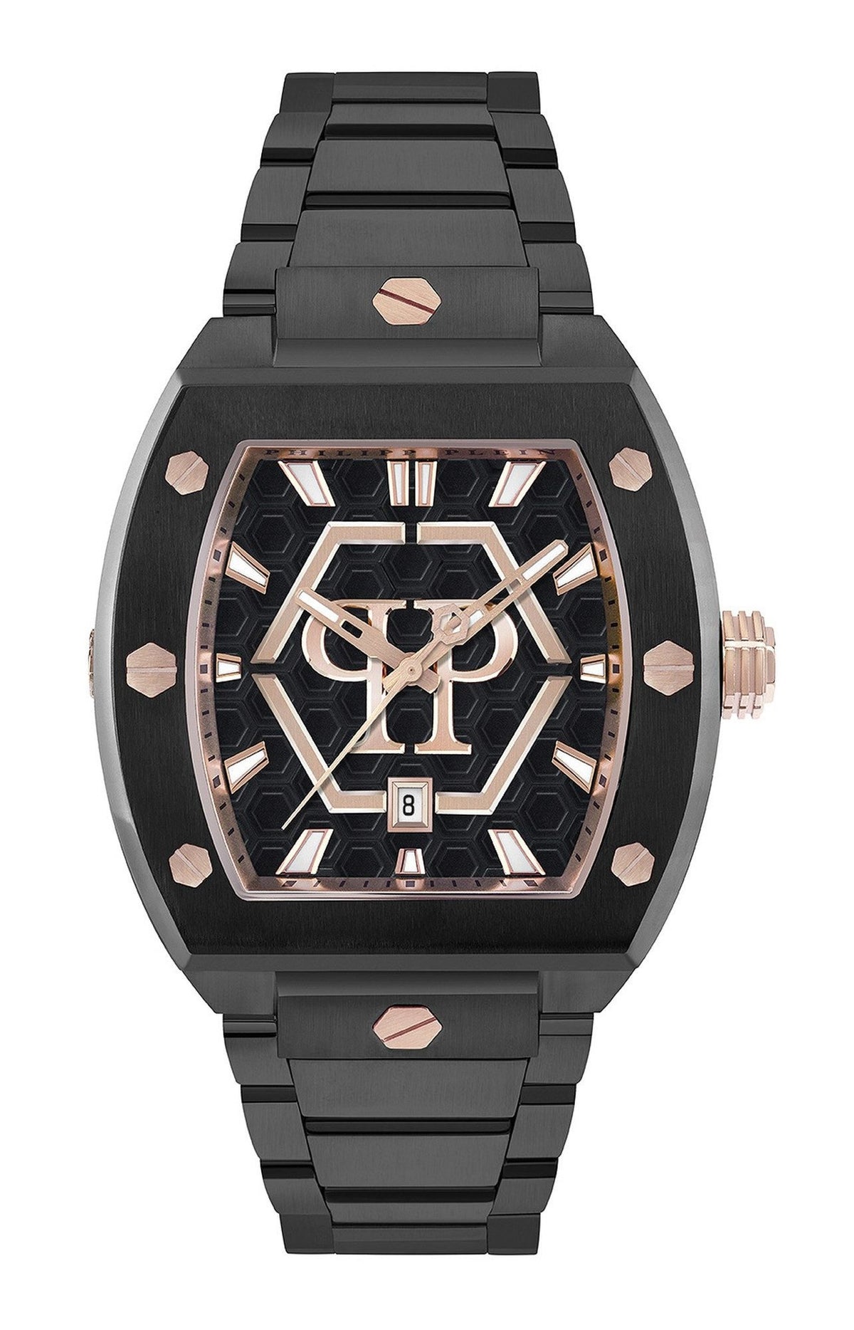 Philipp Plein Herrenuhr The Hexagon Phantom Schwarz PWPUA1025