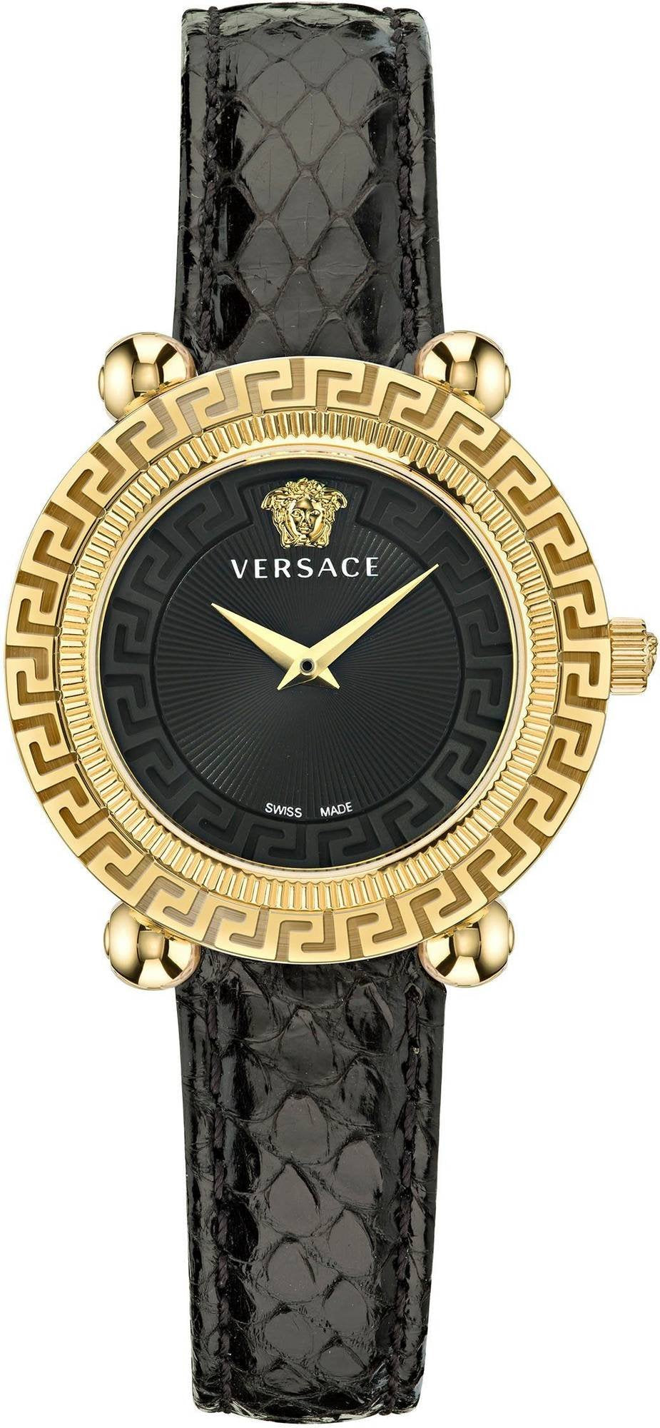 Versace Quarzuhr Greca Twist VE6I00323 - Damenuhr, Goldfarben, 35mm