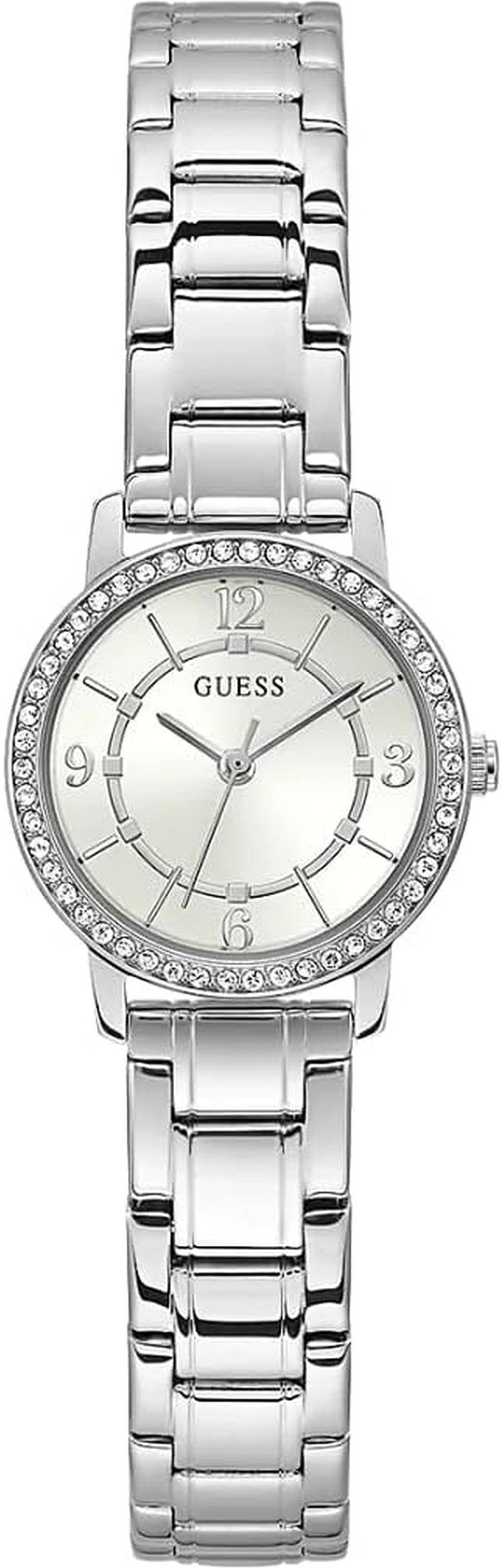 Guess Damen Armbanduhr Melody silberfarben GW0468L1 28 mm