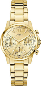 Guess Analoguhr Damen Multifunktion Goldfarben GW0933L2