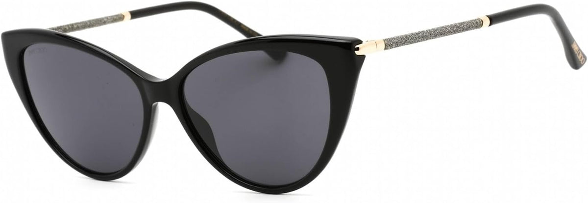 Jimmy Choo Val/s 807/IR BLACK Sunglasses Women Acetate, Standard, 57