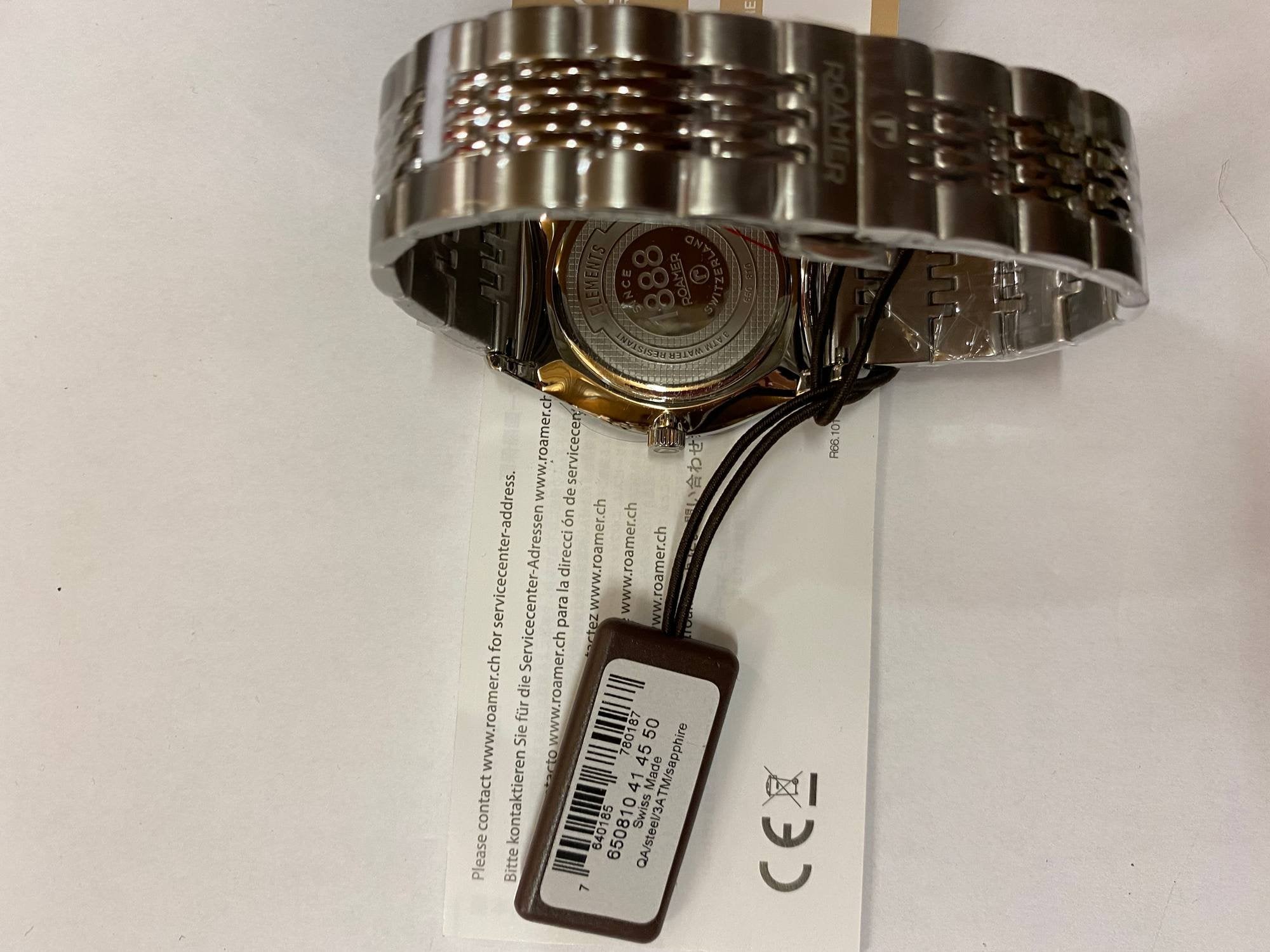 Roamer Herren Armbanduhr  Elements   40 mm  Armband Edelstahl 650810 41 45 50