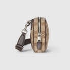 Gucci Herren Tasche Small Messenger Bag GG Monogramm Beige Braun 834268FAEON9750
