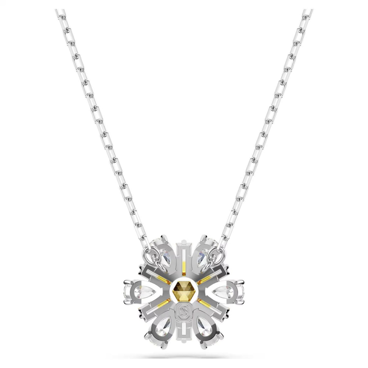 SWAROVSKI Damen Anhänger Blume Gelb Rhodiniert IDYLLIA 5679939