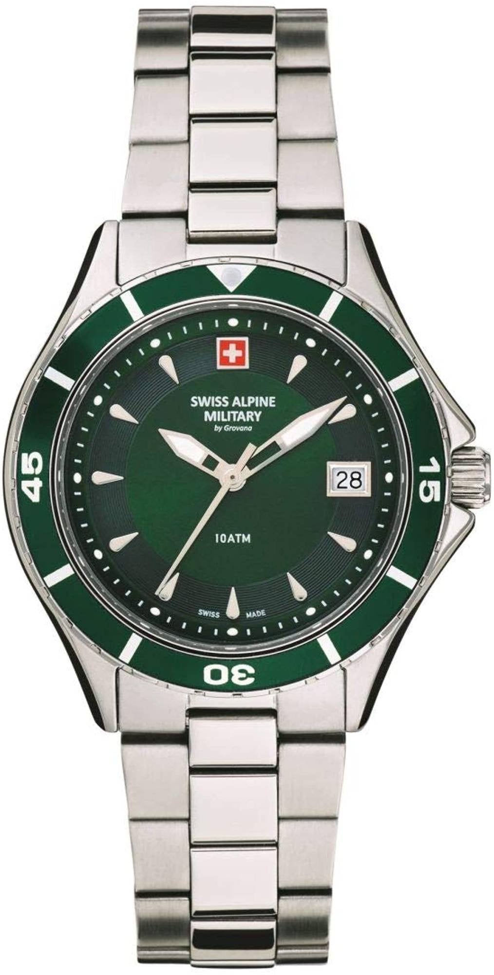 Swiss Alpine Military Damen Armbanduhr Taucheruhr 7740.1134