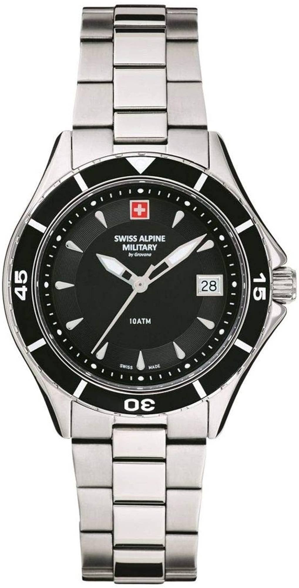 Swiss Alpine Military Damen Armbanduhr Taucheruhr 7740.1137