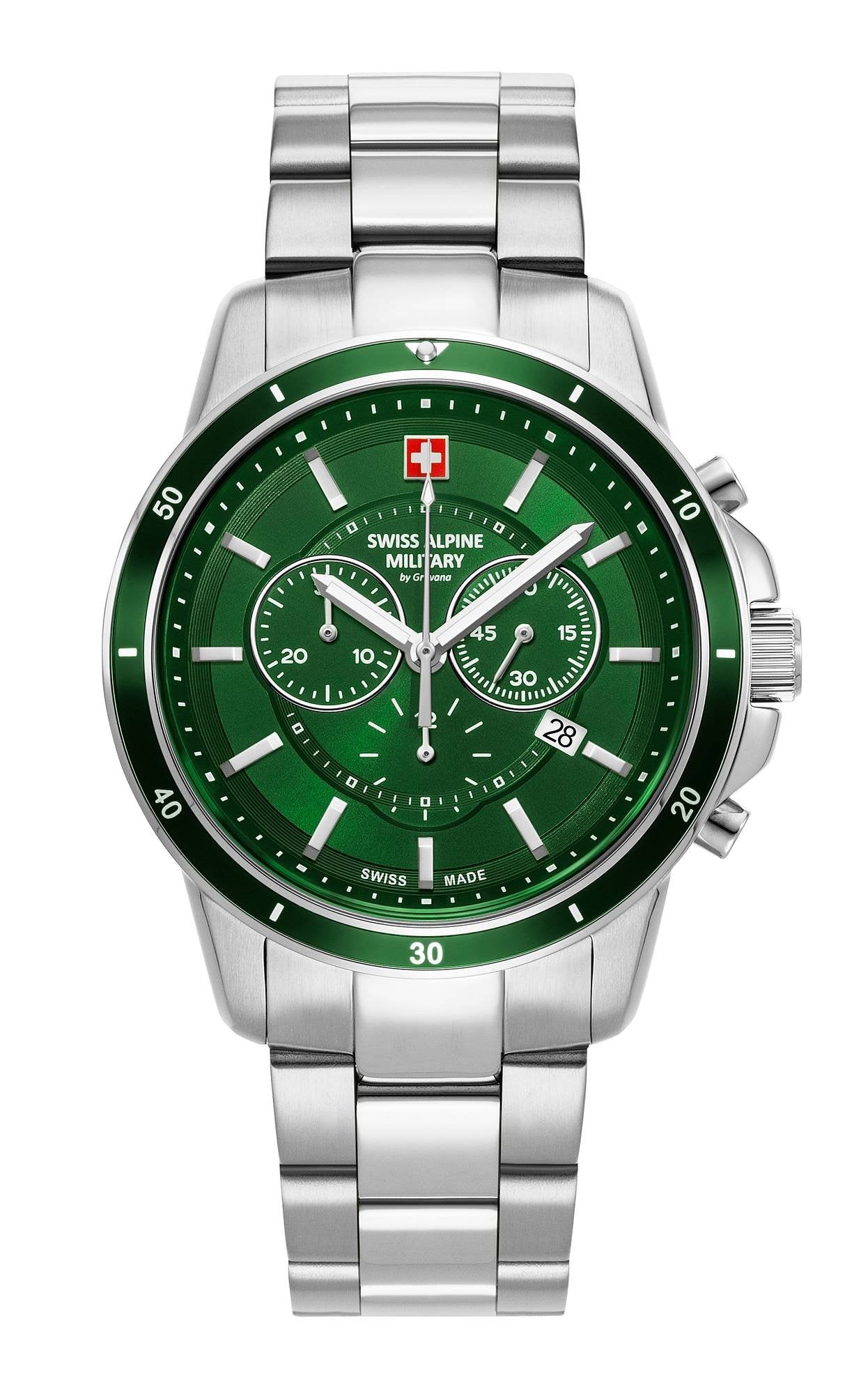 Swiss Alpine Military Herren Armbanduhr Douglas Chronograph 7089.9134