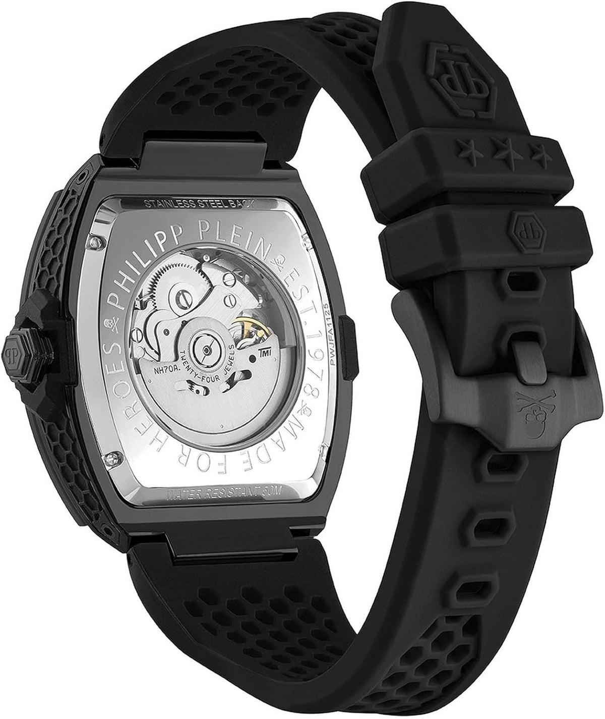 Philipp Plein Automatikuhr Herren The $keleton Frosted PWJFA1125 Schwarz