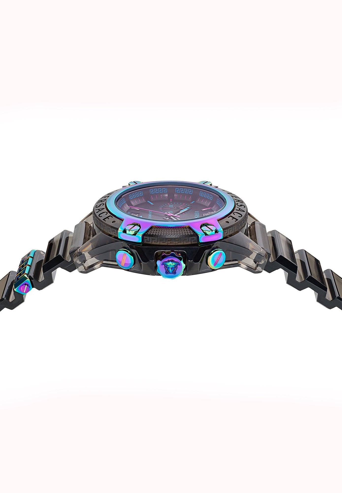 Versace Armbanduhr Sport CHRONO ACTIVE - 44MM - VEZ7-BLACK TRANSPARENT POLYCARBONATE VEZ701022