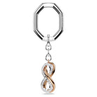 Swarovski Schlüsselanhänger Infinity Weiß/Mixed-Metal Finish 5687996