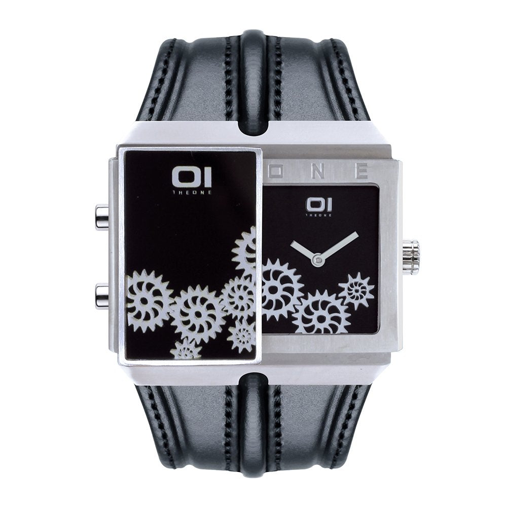 THE ONE Uhr Herren Binär-Armbanduhr Slider Watch SD126B1