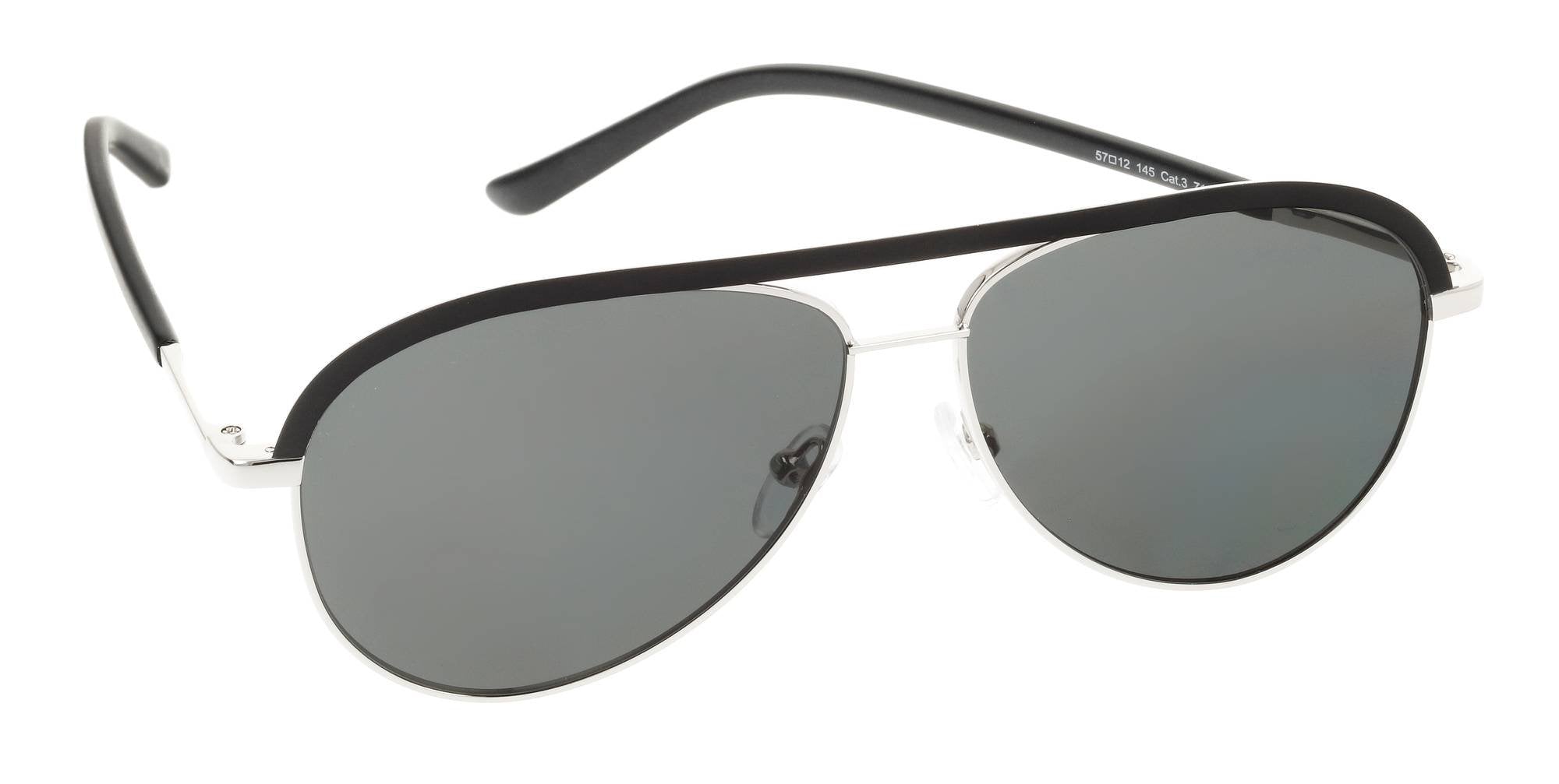 Liebeskind Damen Sonnenbrille schwarz-Matt/ Silber 57-12-145 10258-00620