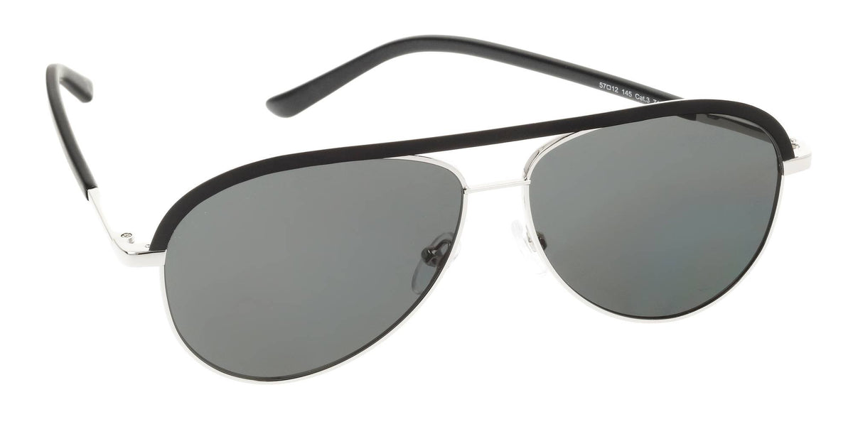 Liebeskind Damen Sonnenbrille schwarz-Matt/ Silber 57-12-145 10258-00620