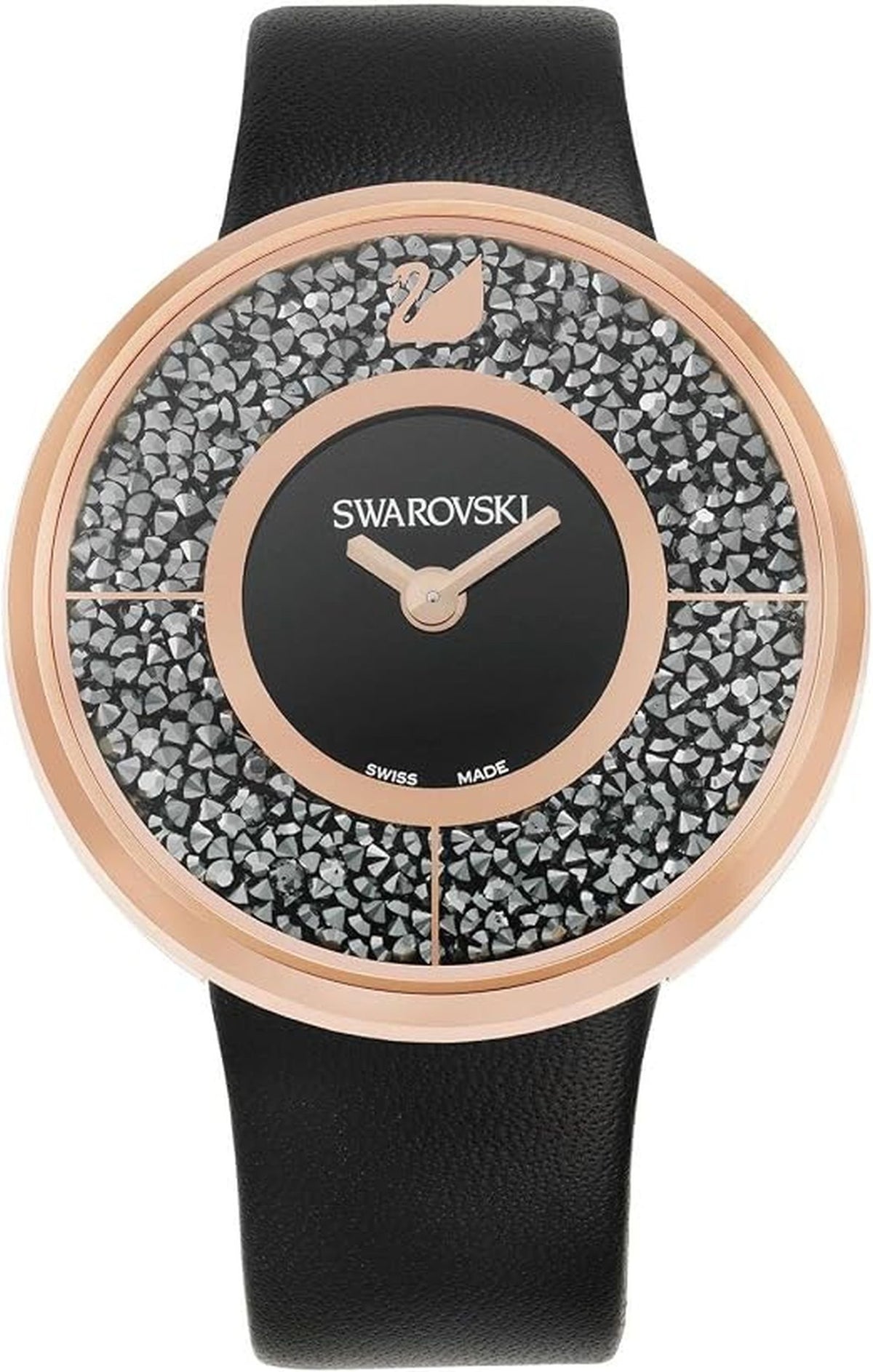 Swarovski Armbanduhr Damen Crystalline Schwarz Roségold 5045371