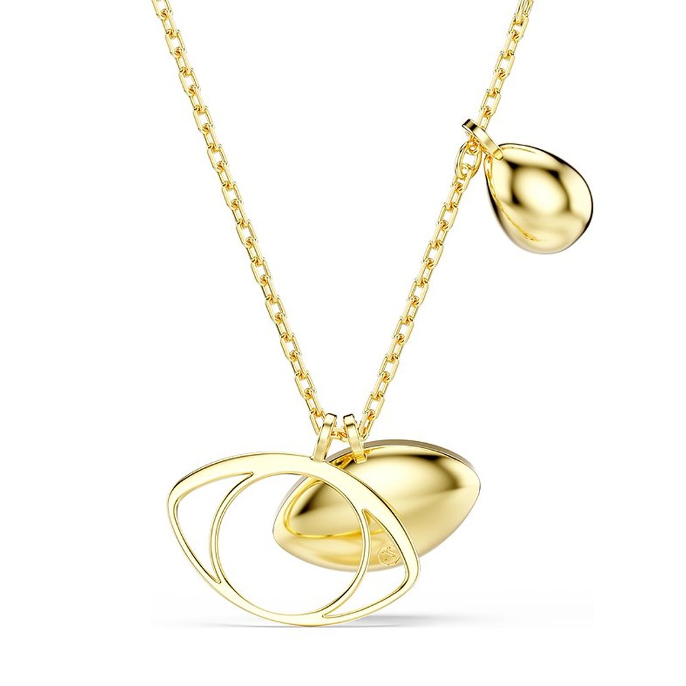 Swarovski Symbolica Anhänger Damen Böser Blick Blau Gold 5190033