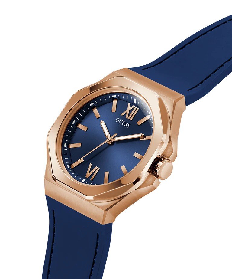 Guess Armbanduhr Herren Emperor GW0850G3 Blau/Roségold