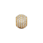 Pandora Charm Damen Pavé Kugel Charm Gold 750819CZ