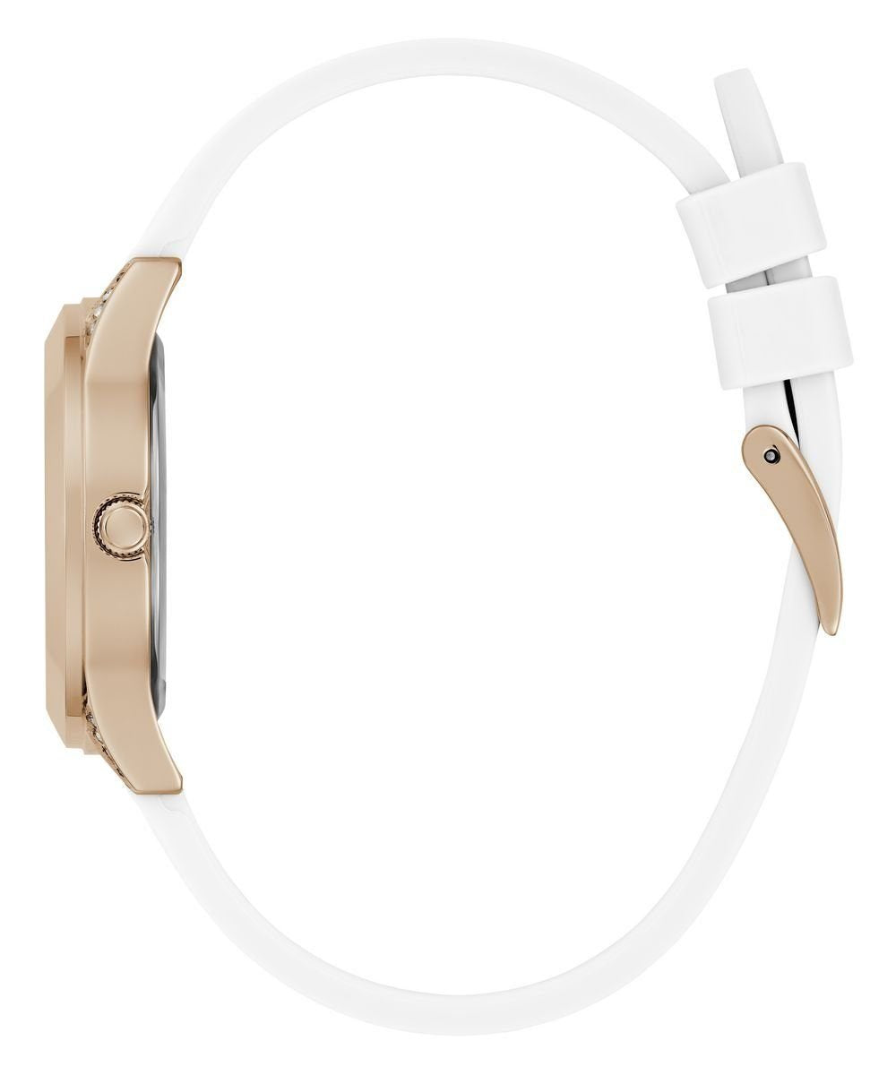 Guess Damen Armbanduhr MINI WONDERLUST weiß, roségold 34 mm GW0678L4