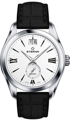 Eterna Armbanduhr Damen Quartz 36mm Silber Schwarz 1270.41.12.1378