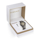 Versace Herrenuhr Chronograph Greca Logo Chrono VEZ900521 Anthrazit