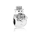 Pandora Perle Charme Silber Frau 792001CZ Schneemann