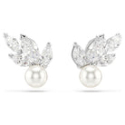 Swarovski Ohrringe Damen Ginger Weiß Silberfarben 5422683