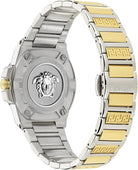Versace Damen Analog Quarz Armbanduhr Greca Reaction
