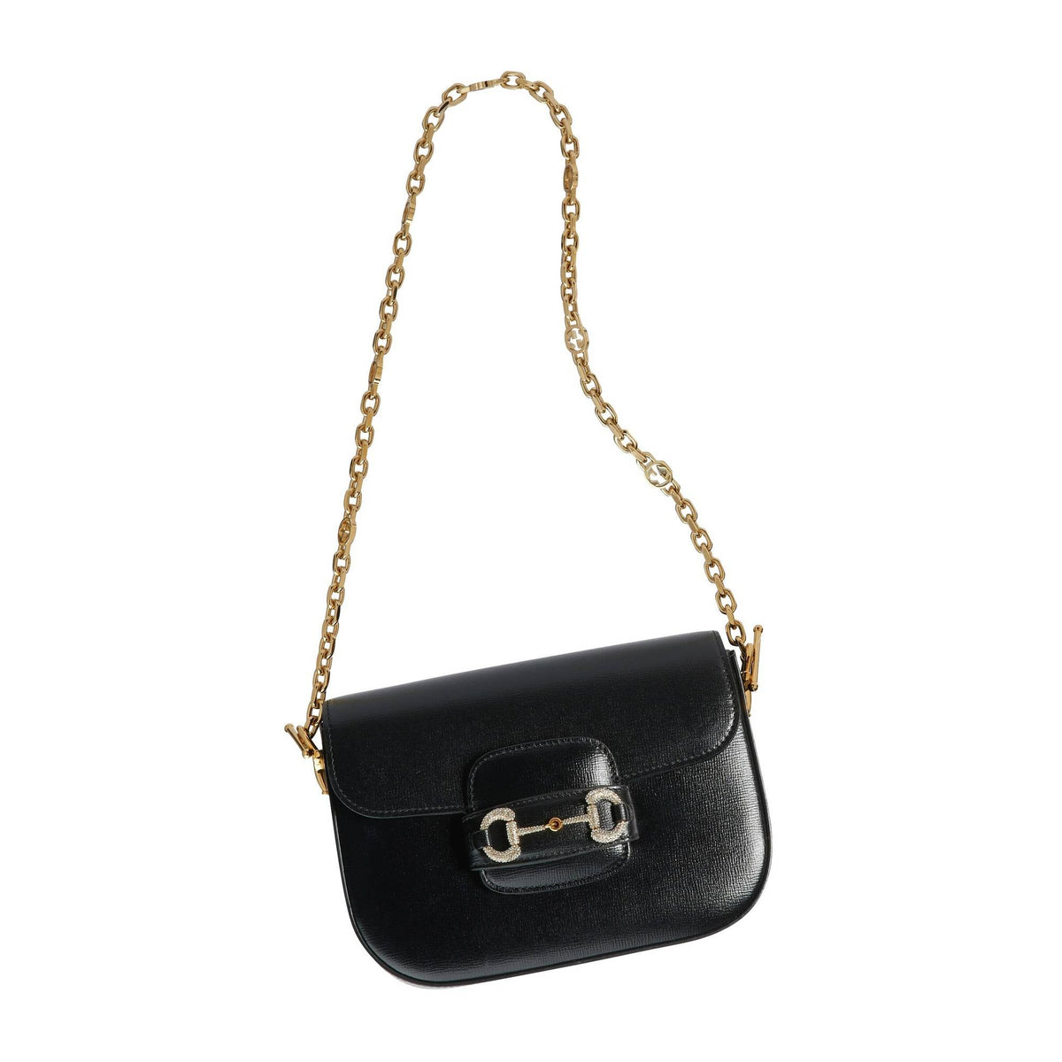 Gucci Handtasche Damen Gucci Horsebit 1955 Mini Shoulder Bag Schwarz 675801-AACSV-1155