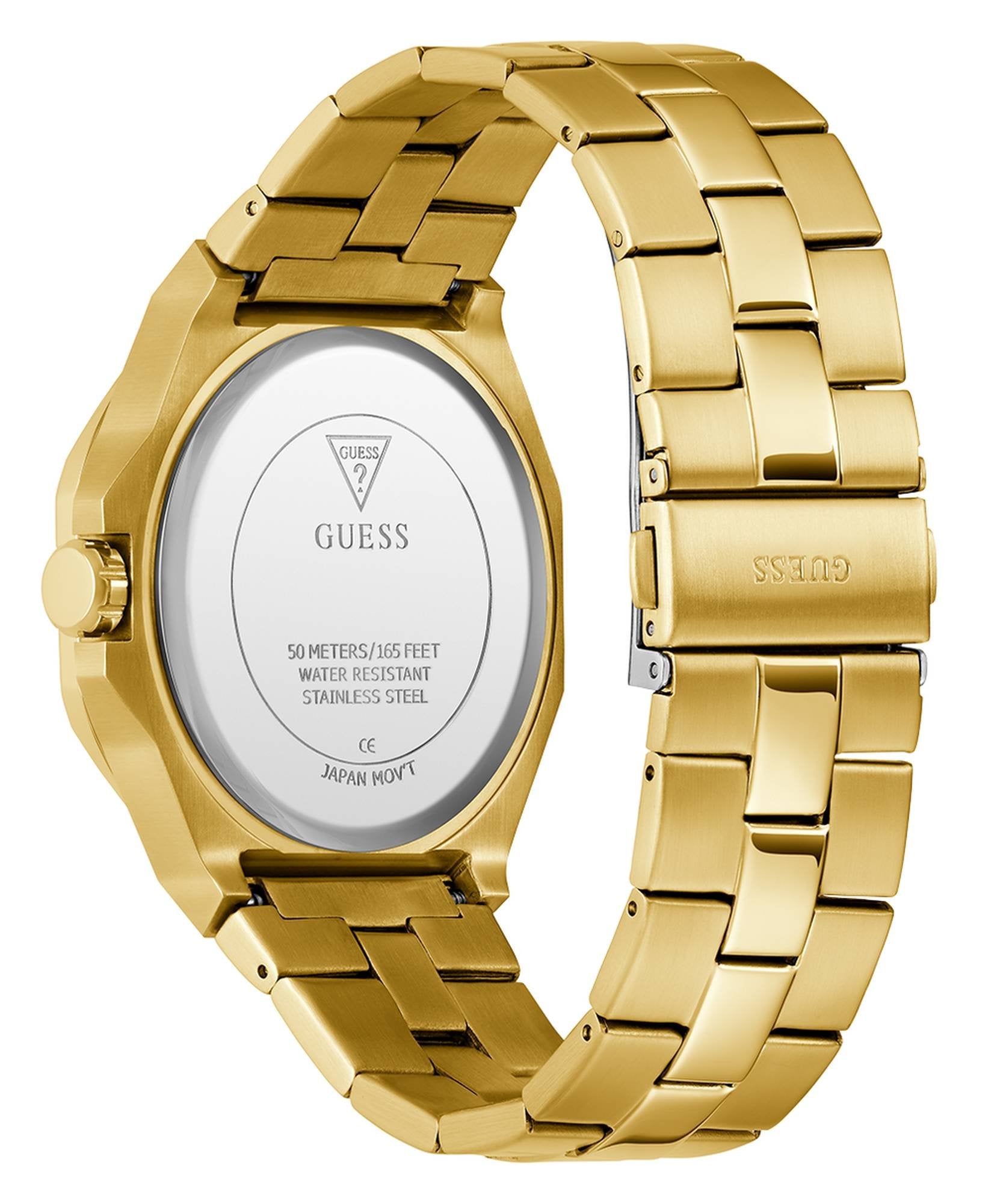 Guess Herren Armbanduhr gold GD EMPEROR GW0849G2